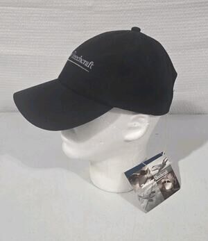 Hawker Beechcraft Hat Baseball Cap Men's Adjustable Black White Logo NWT